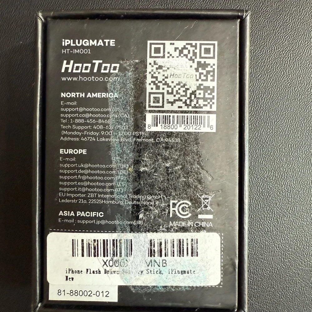 HooToo iPhone Silver USB Adapter for iPhone and iPad